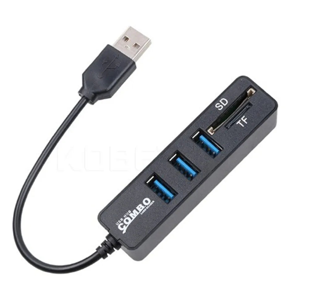 USB Hub 2.0 Multi USB Splitter 2.0 USB 3.0 Hub 3/6 Port Expander Adapter Micro TF/SD Card Reader Computer Accessories hab For PC