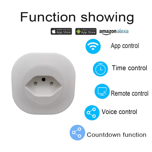 16A Switzerland Plug Smart Wifi SW Socket Wireless Smart Life Tuya APP Remote control Time Control 3500w Works With Alexa