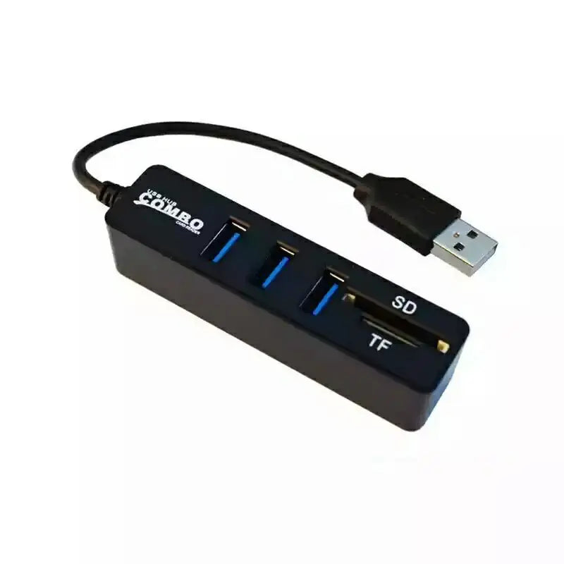 USB Hub 2.0 Multi USB Splitter 2.0 USB 3.0 Hub 3/6 Port Expander Adapter Micro TF/SD Card Reader Computer Accessories hab For PC