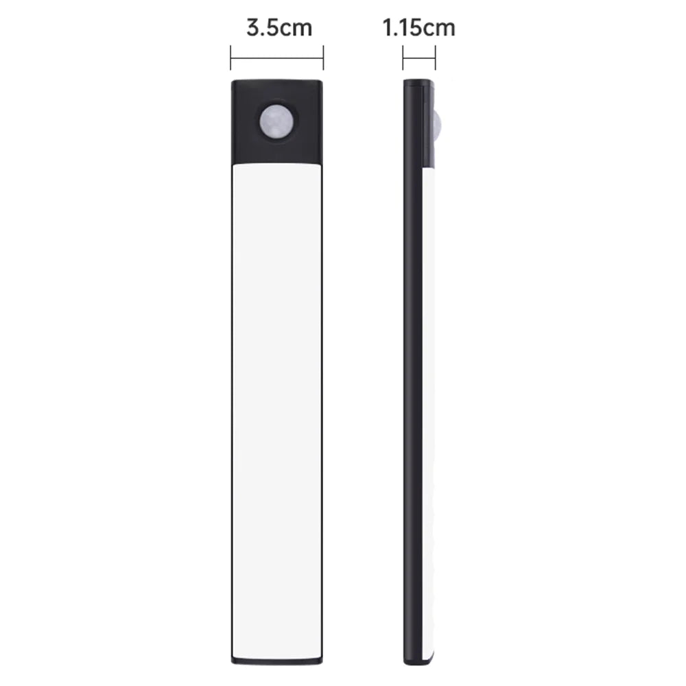 Cabinet Light USB Rechargeable Motion Sensor Led Light For Kitchen Wardrobe Cabinet Lighting 10cm/20cm/40cm/60cm LED Night Light