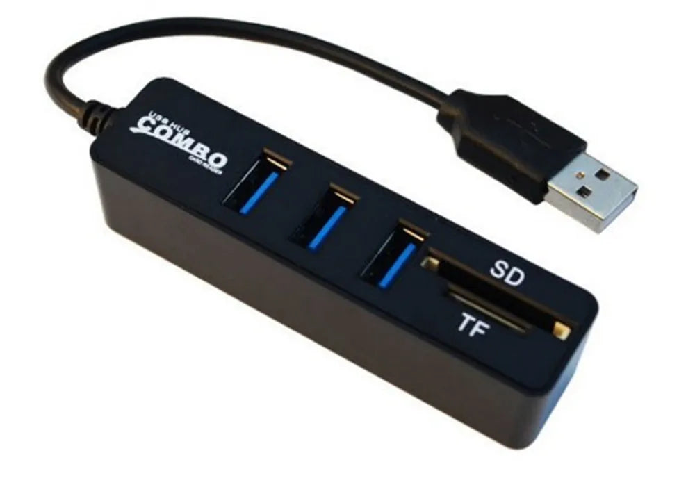 USB Hub 2.0 Multi USB Splitter 2.0 USB 3.0 Hub 3/6 Port Expander Adapter Micro TF/SD Card Reader Computer Accessories hab For PC