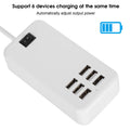 6 Port 30W USB Desktop Fast Charging Station Hub 100‑240V Charger Hub Charging Station for phones MP3 MP4 Camera for iOS PC