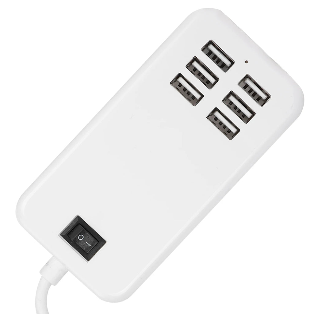 6 Port 30W USB Desktop Fast Charging Station Hub 100‑240V Charger Hub Charging Station for phones MP3 MP4 Camera for iOS PC